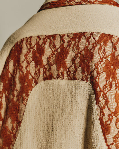 Rust Botanical Button up