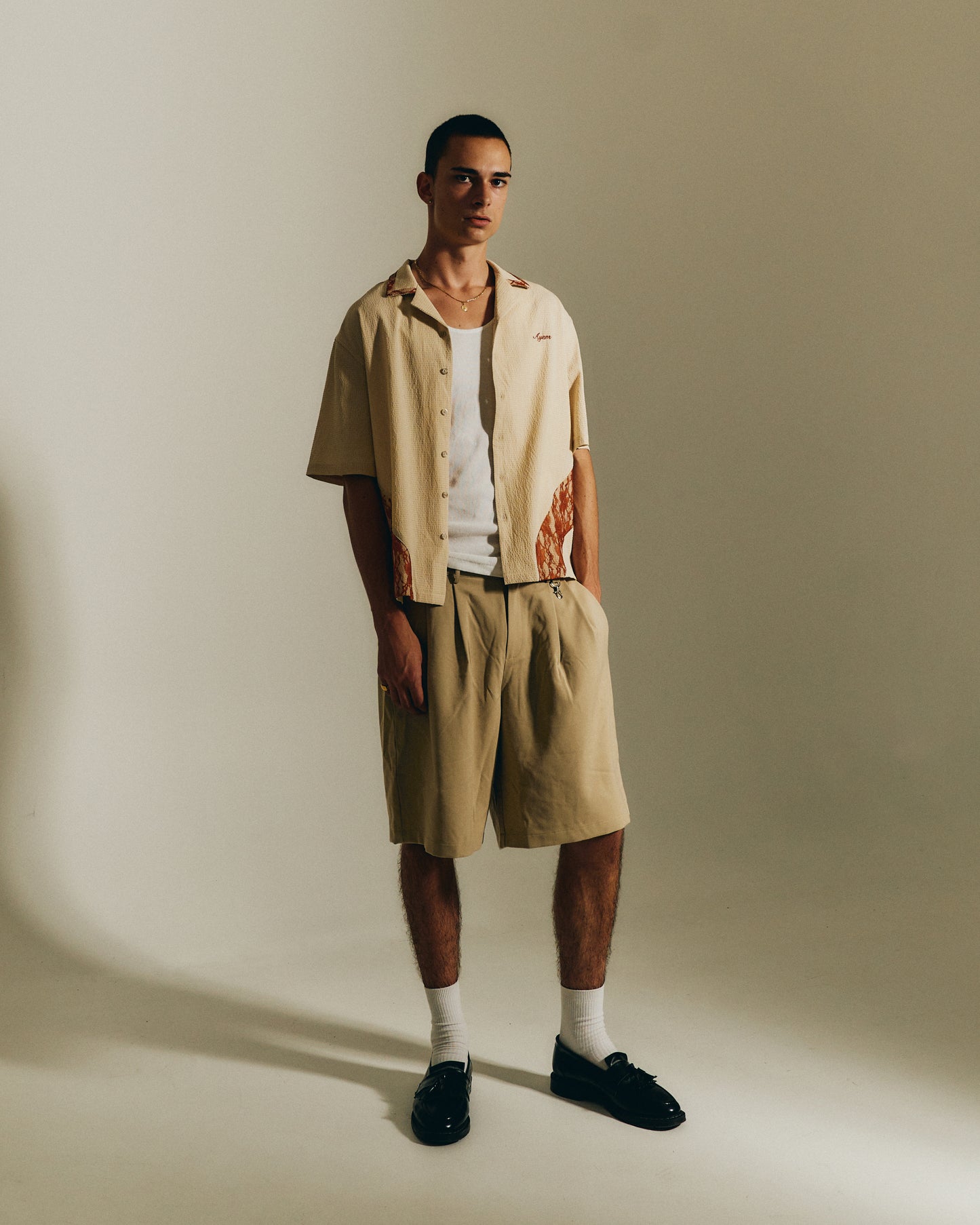 Rust Botanical Button up