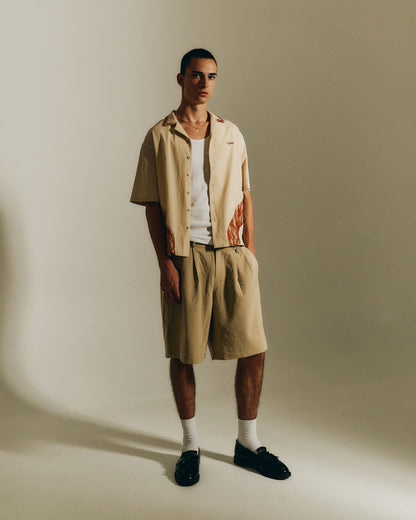 Rust Botanical Button up
