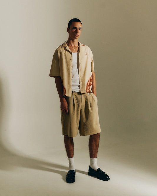 Rust Botanical Button up